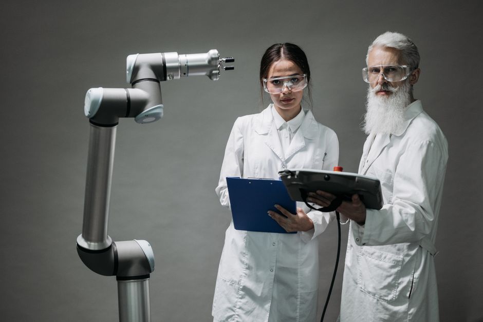 Quality control with machine vision using a cobot
